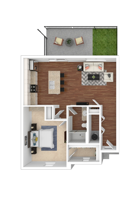 a1 floor plan  1 bedroom with 1 bath  1191 square feet